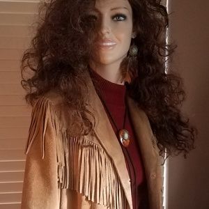 Suede Coat Frontier Fringed